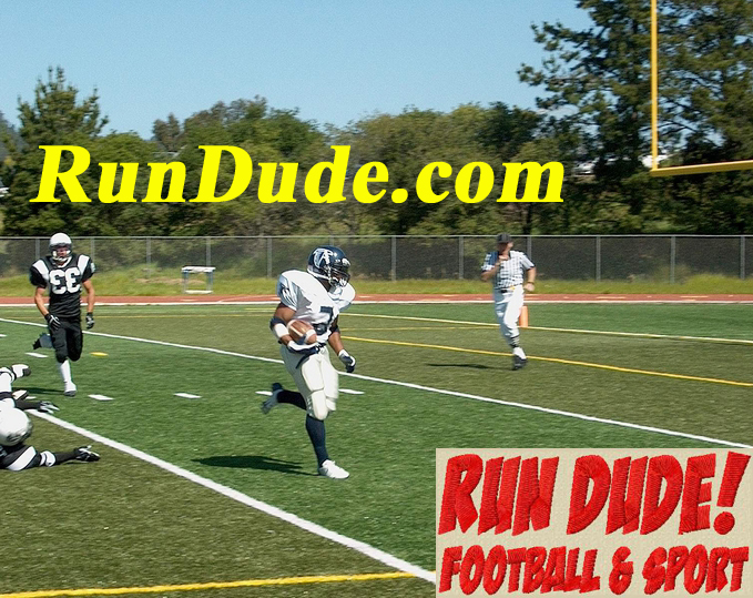 Superbowl NFL AFL playoffs All Star Game Run Dude RunDude.com created by GinaQuartermaine.com